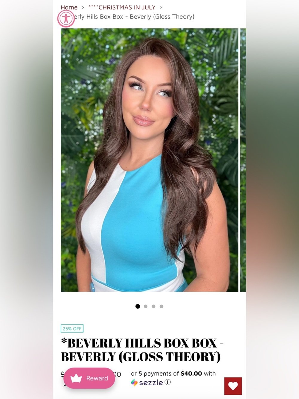 Beverly Long Wavy Lace Front Wig in Chestnut Brown